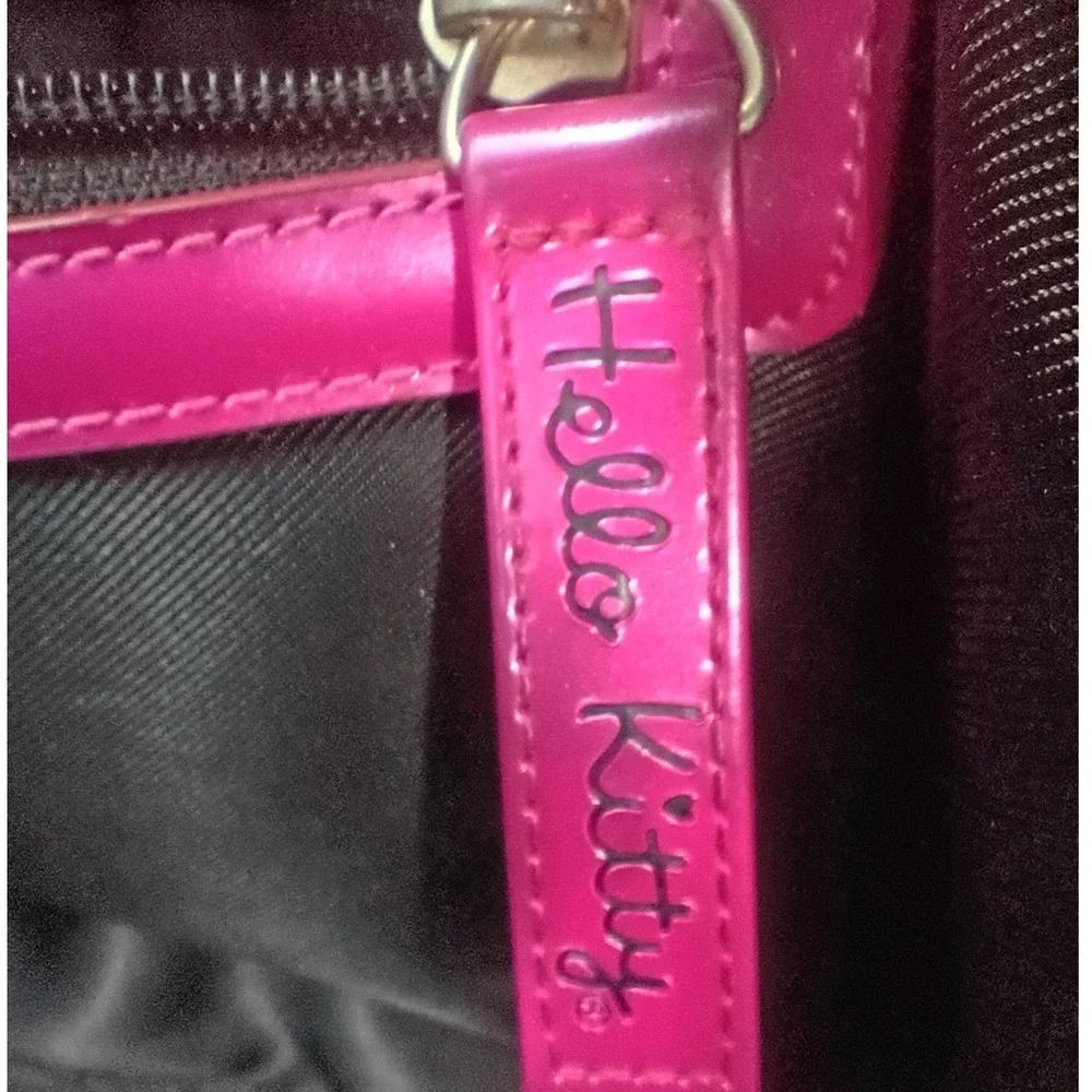 LOUNGEFLY Hello Kitty Pink Ombre Embossed Patent Leather Dome Satchel Bag - NWOT